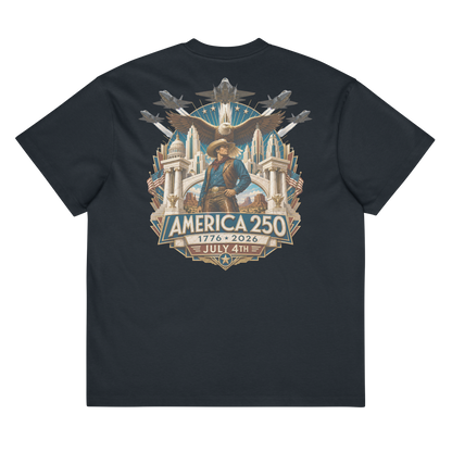 America 250th Anniversary 4th of July Box T-Shirt